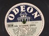 78rpm record ODEON DER GOLDENE KAFIG 1.2. W. SCHMIDT BOELCKE 30cms