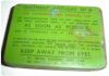 BRITISH ARMY ANTI GAS TIN WITH TUBES
