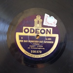 ODEON SCHNEIDEN HAT ERFUNDEN / FRUEHLING GESEHEN HARRY STEIER 25cms