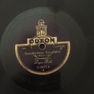 78rpm ODEON DORNROSCHENS BRAUTFAHRT / HEINZELMANNCHENS WACHTPARADE Dajos Bela