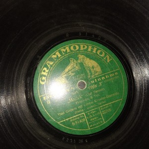 78rpm record GRAMMOPHON MOSALK (CARL ZIMMER)1.2. POTPOURI PAUL GODWIN 25cms