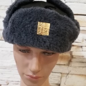 FUR WΙΝΤΕR CAP SLOVAKIAN ARMY USHANKA NEW COND. Size 56 WITH DRAW STRING