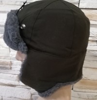 FUR WΙΝΤΕR CAP SLOVAKIAN ARMY USHANKA NEW COND. Size 56 WITH DRAW STRING