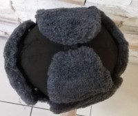 FUR WΙΝΤΕR CAP SLOVAKIAN ARMY USHANKA NEW COND. Size 56 WITH DRAW STRING