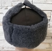 FUR WΙΝΤΕR CAP SLOVAKIAN ARMY USHANKA NEW COND. Size 56 WITH DRAW STRING