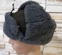 FUR WΙΝΤΕR CAP SLOVAKIAN ARMY USHANKA NEW COND. Size 56 WITH DRAW STRING