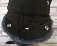 FUR WΙΝΤΕR CAP SLOVAKIAN ARMY USHANKA NEW COND. Size 56 WITH DRAW STRING