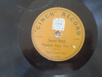 78rpm record CINCH RECORD Raggedy Rags Royal Guards Band Part 1,2.   25cms